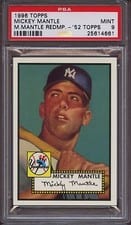 1996 Topps Mantle Redemption 1952 Topps card