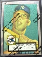 1996 Topps Mantle Finest 1952 Topps Reprint Refractor #2 card