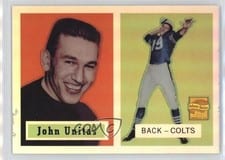 2000 Topps Chrome Unitas Reprints 1957 Topps Reprint Refractor #R1 card