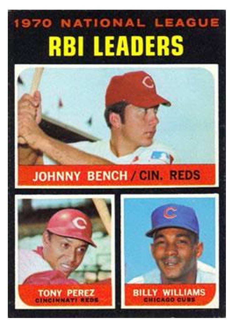 1971 Topps 1970 National League RBI Leaders #64 card