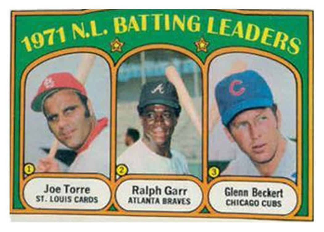 1972 Topps 1971 N.L. Batting Leaders #85 card