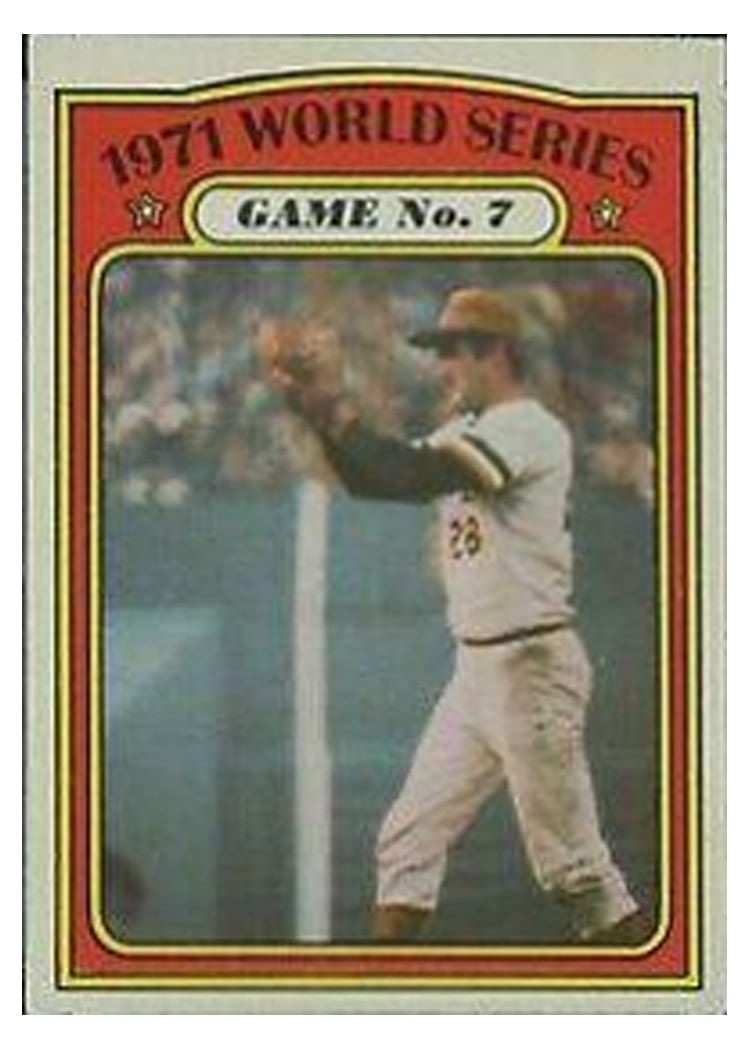 1972 Topps 1971 World Series Game 7 #229 card