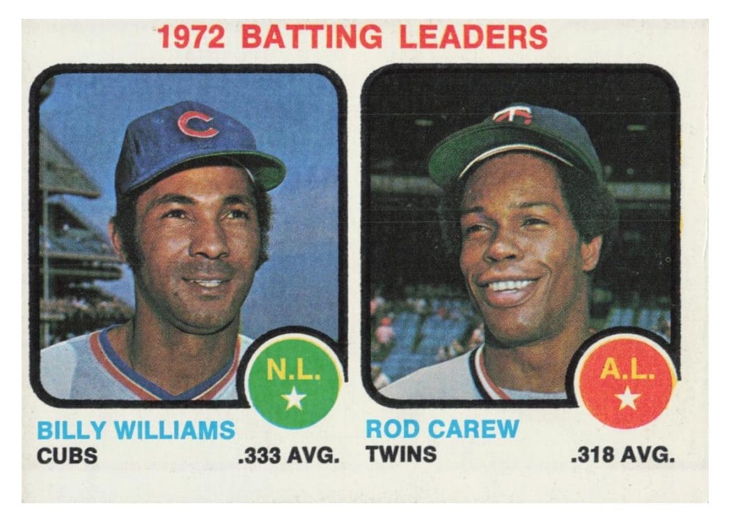 1973 Topps 1972 Batting Leaders #61 card