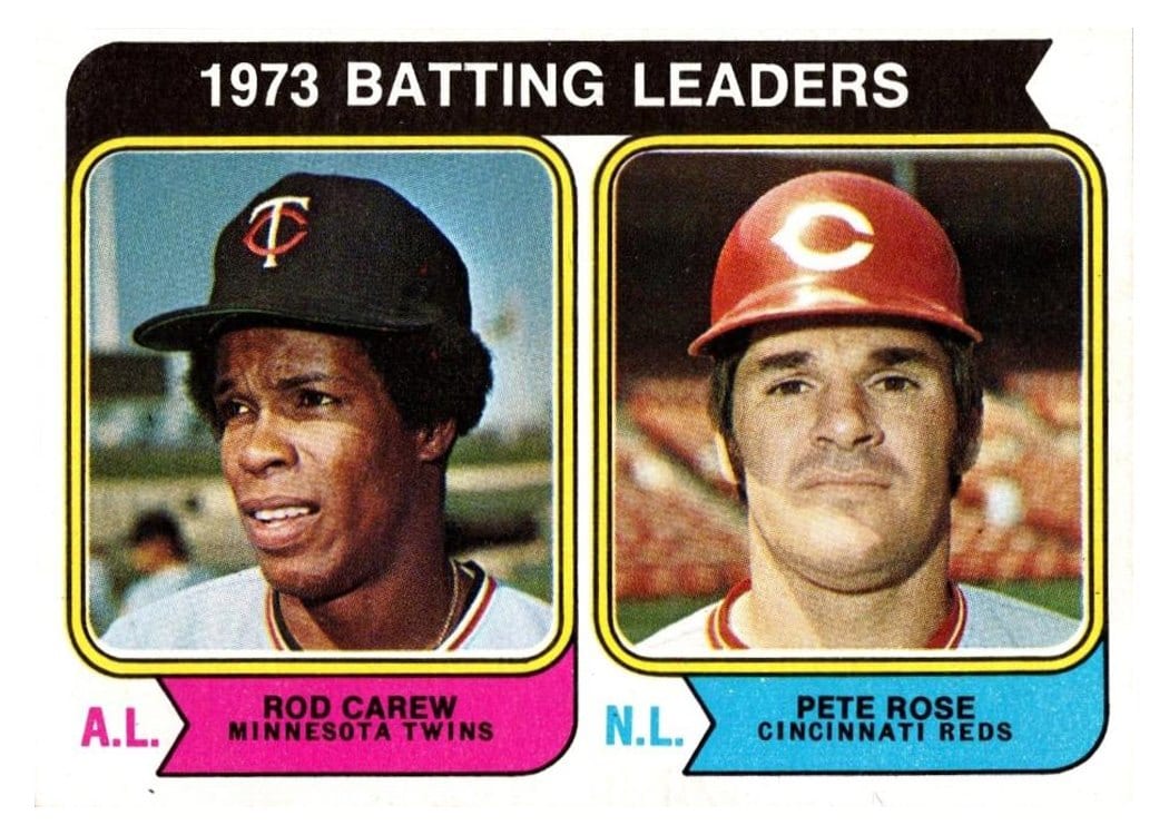 1974 Topps 1973 Batting Leaders #201 card