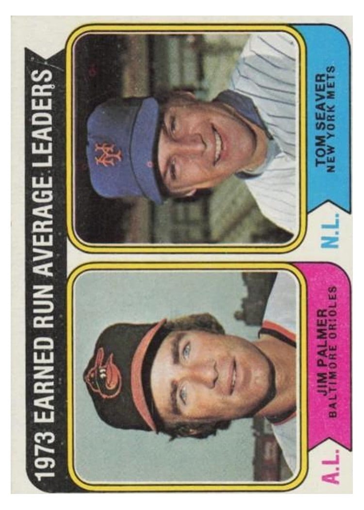 1974 Topps 1973 Earned Run Average Leaders #206 card