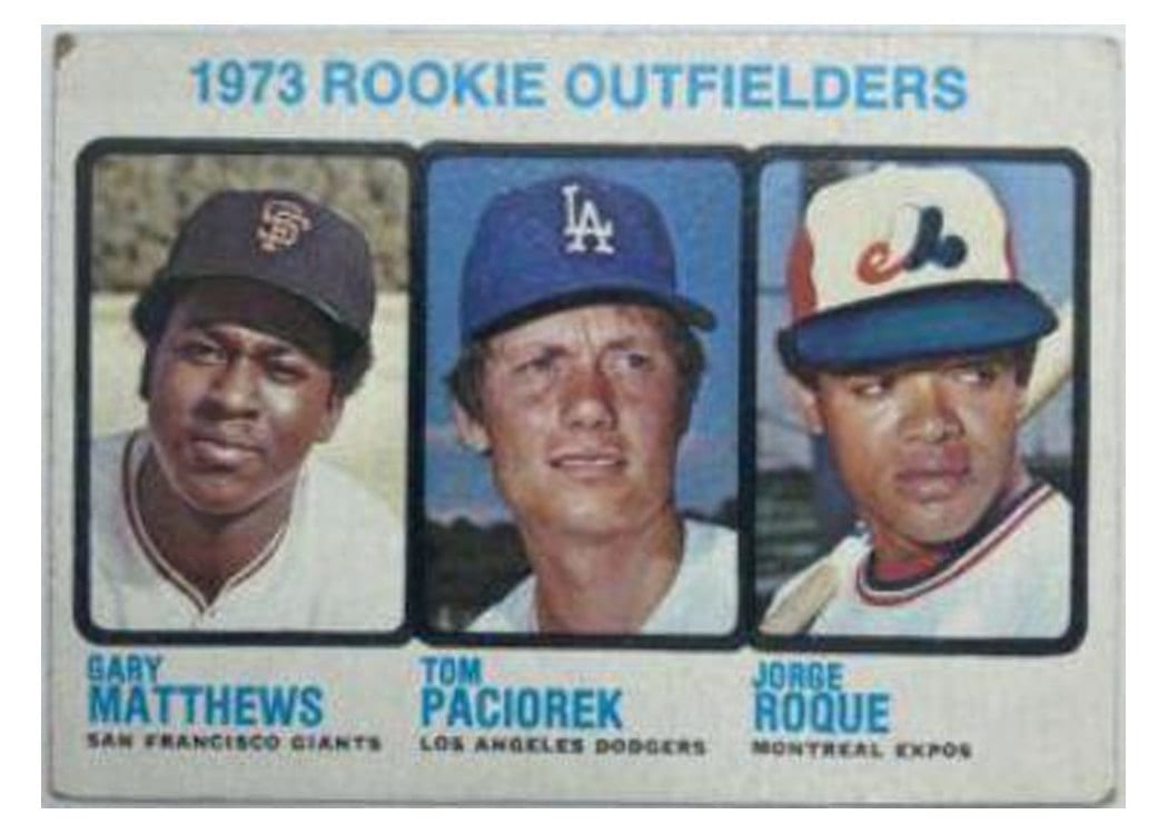1973 Topps 1973 Rookie Outfielders #606 card