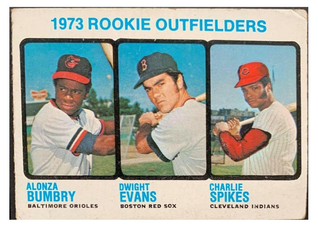 1973 Topps 1973 Rookie Outfielders #614 card
