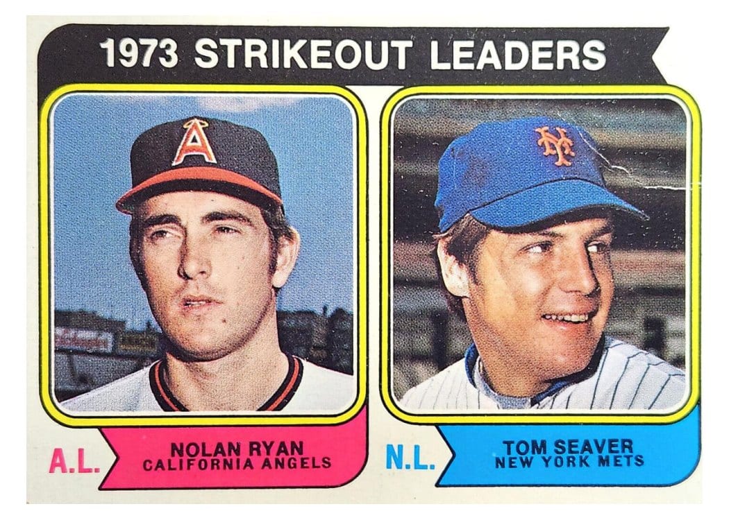 1974 Topps 1973 Strikeout Leaders #207 card
