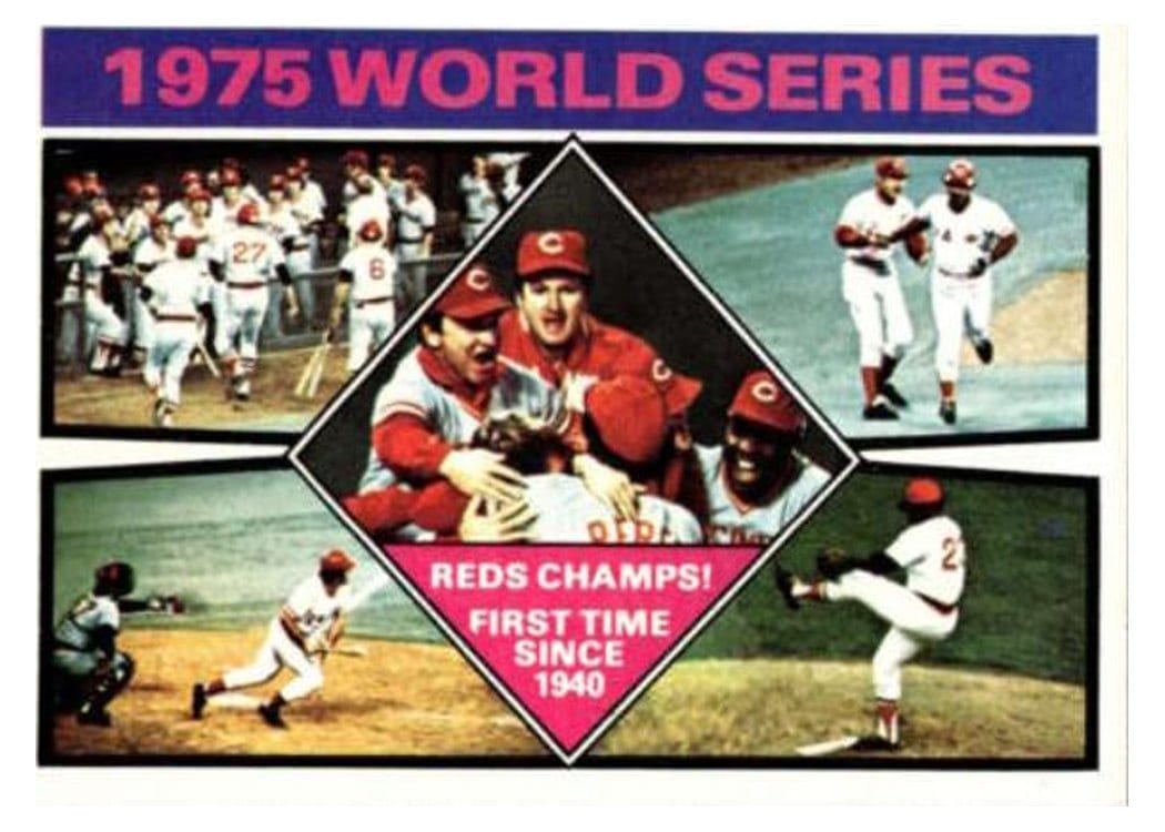 1976 Topps 1975 World Series Reds Champs! #462 card