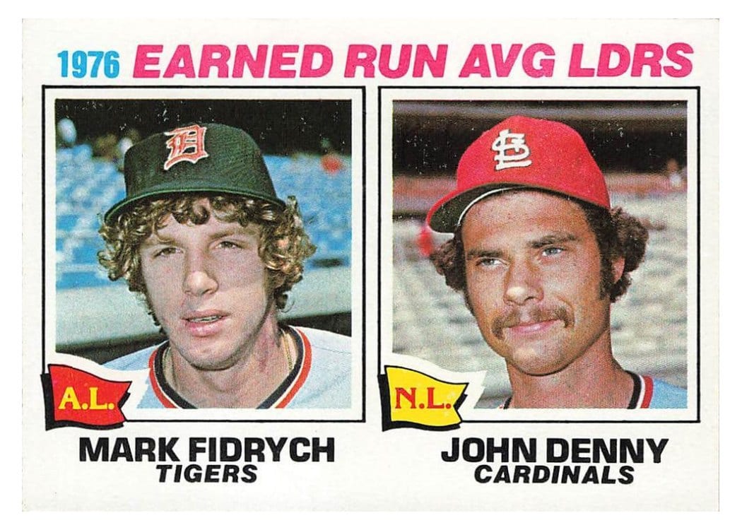 1977 Topps 1976 ERA Leaders #7 card