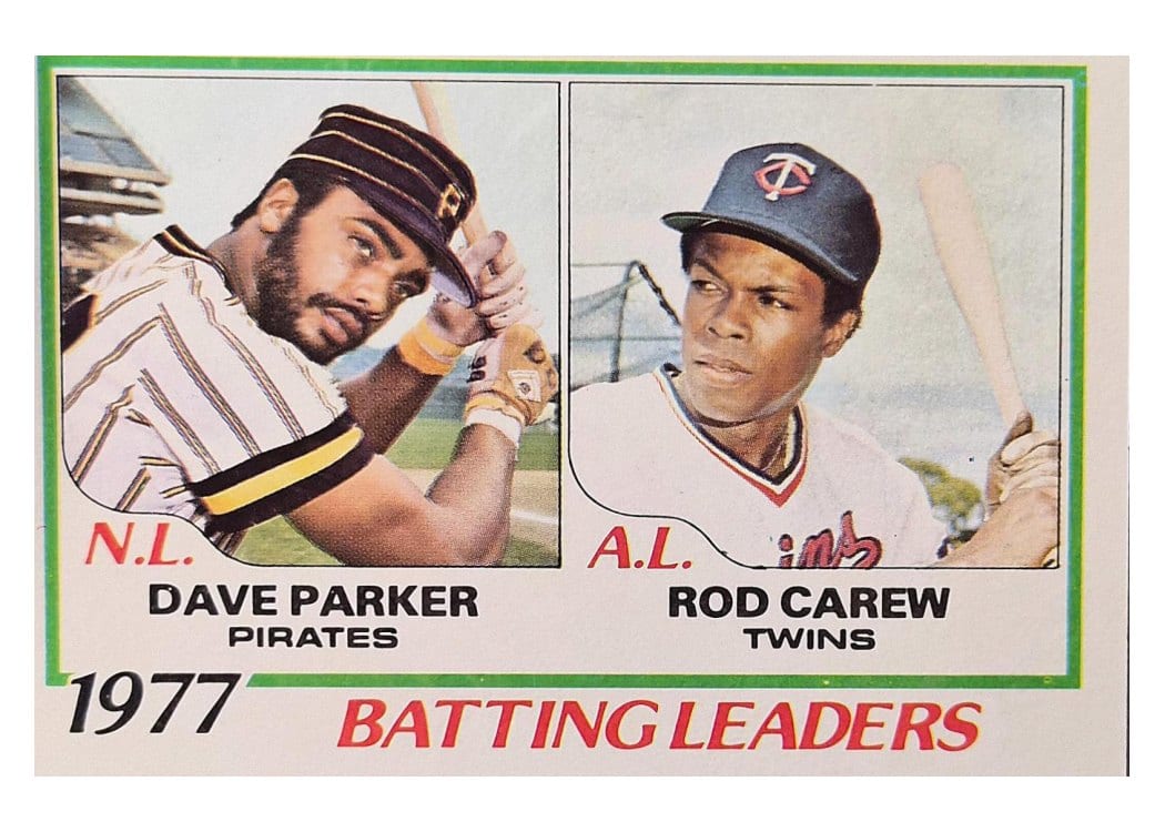 1978 Topps 1977 Batting Leaders #201 card