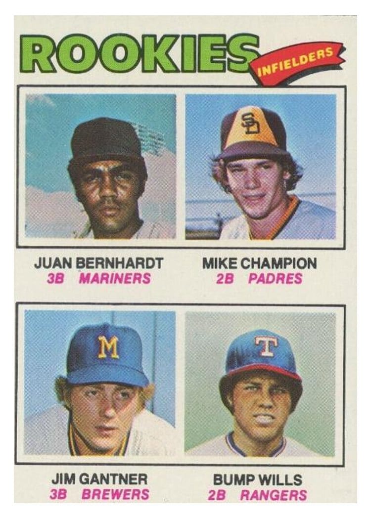1977 Topps 1977 Rookie Infielders #494 card