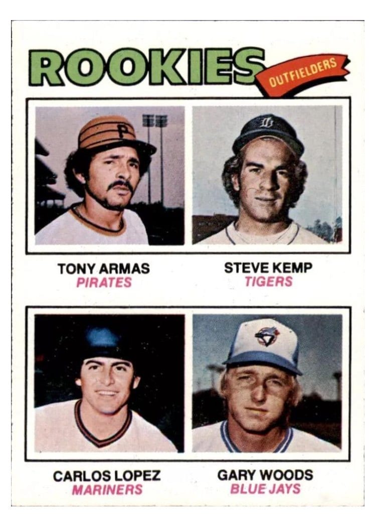 1977 Topps 1977 Rookie Outfielders #492 card