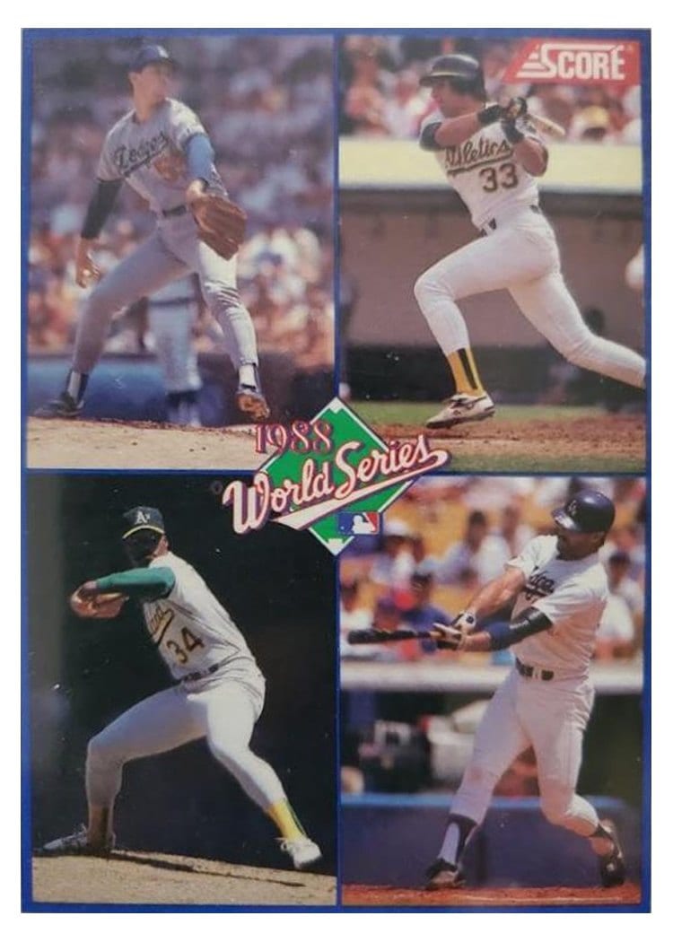 1989 Score 1988 World Series #582 card