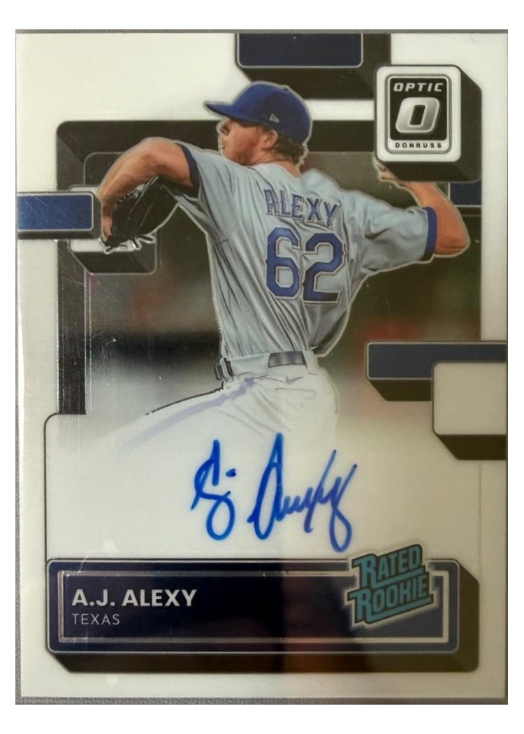 2022 Donruss Optic Rated Rookies Signatures A.J. Alexy #RRS-AL card