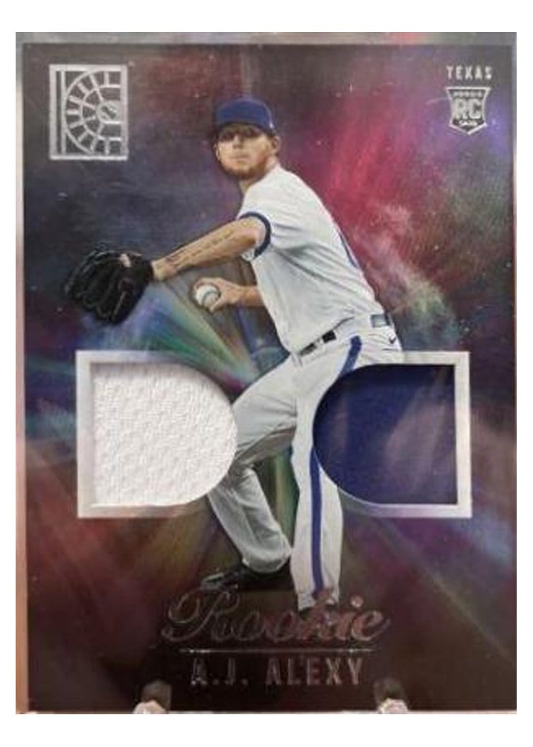 2022 Panini Capstone Rookie Dual Materials A.J. Alexy #RDM-AL card