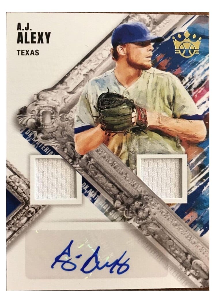 2022 Panini Diamond Kings DK Material Signatures A.J. Alexy #DMS-AY card
