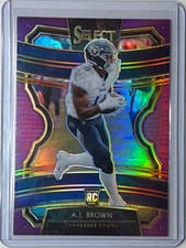 2019 Panini Select A.J. Brown Purple Prizm #30 card
