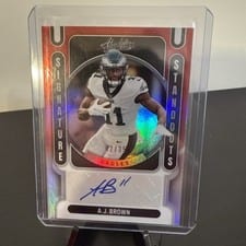 2022 Panini Absolute Signature Standouts A.J. Brown #SS-AJB card
