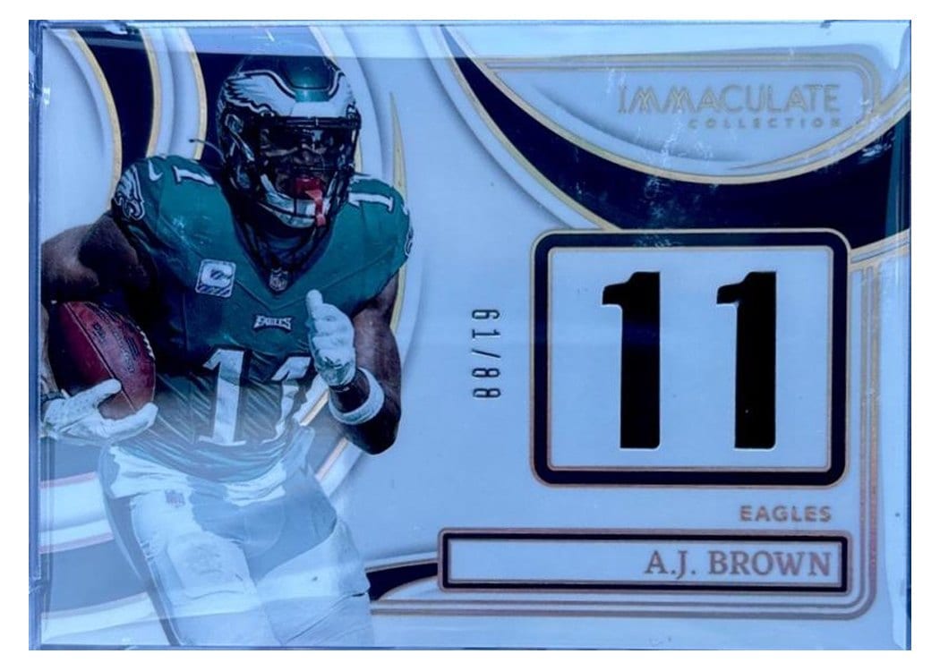 2024 Panini Immaculate Collection Immaculate Numbers Memorabilia A.J. Brown #35 card