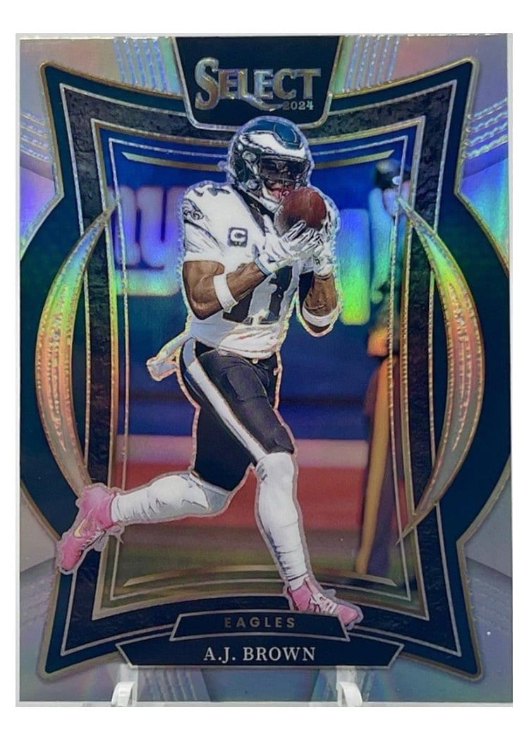 2024 Panini Select Base Set A.J. Brown Silver Prizm #2 card