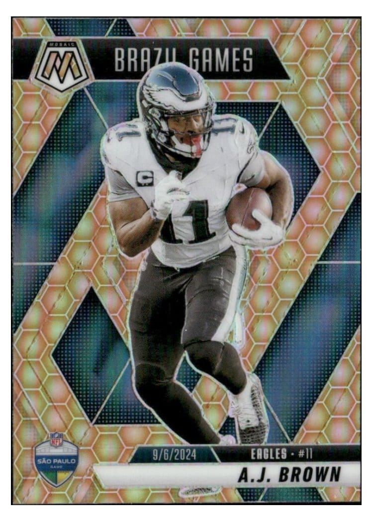 2025 Panini Mosaic Base Set A.J. Brown Honeycomb #266 card