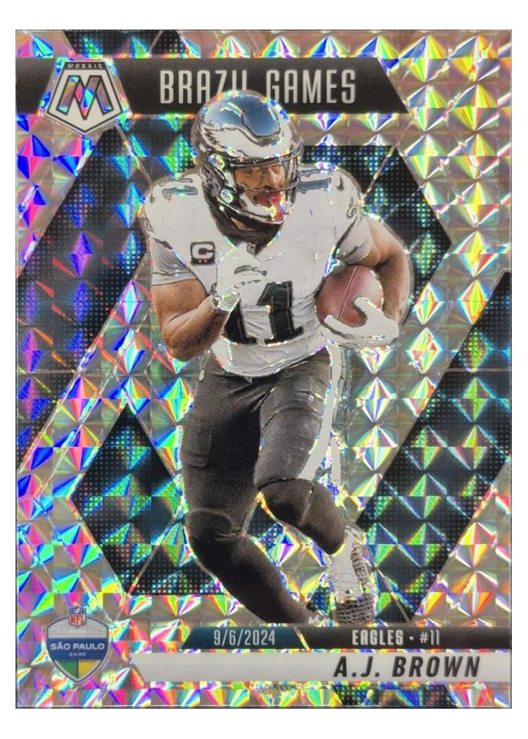 2025 Panini Mosaic Base Set A.J. Brown Tessellation #266 card