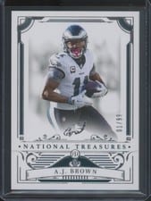 2025 Panini National Treasures Base Set A.J. Brown #81 card