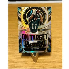 A.J. Brown 2025 Panini Select On Target card