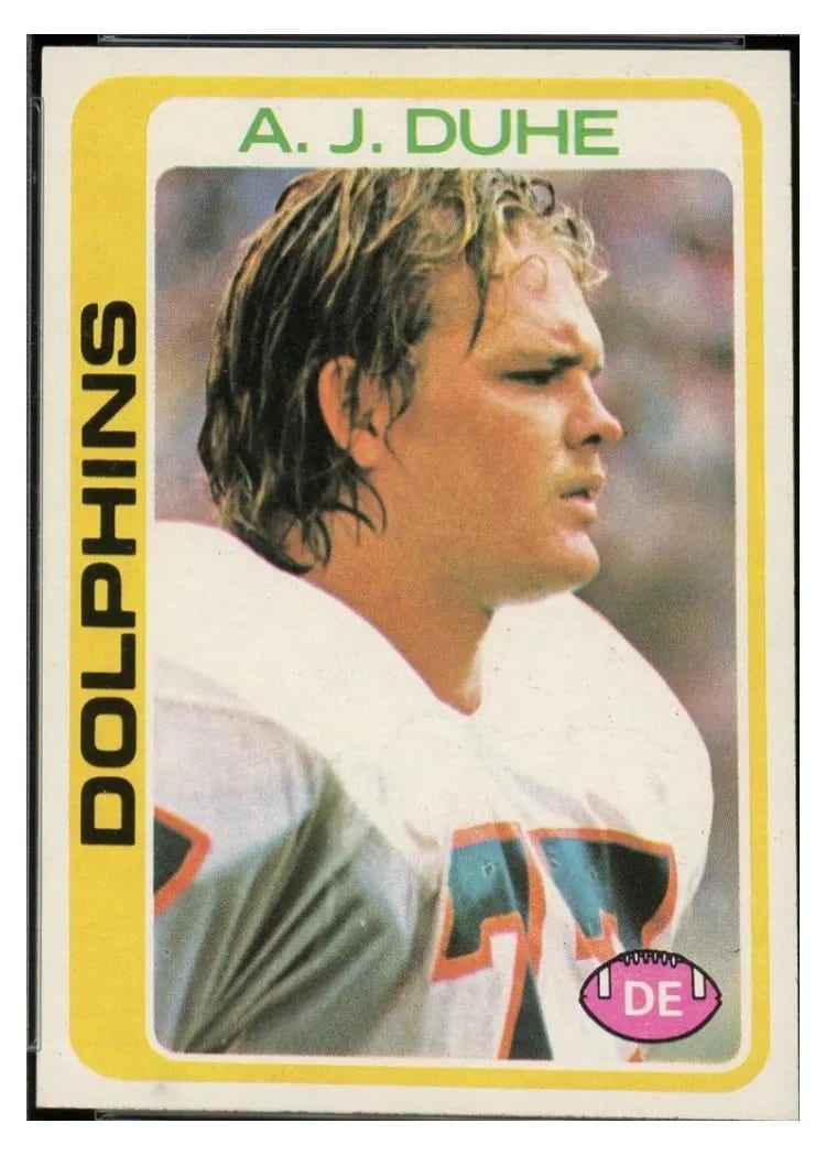 1978 Topps A.J. Duhe #22 card
