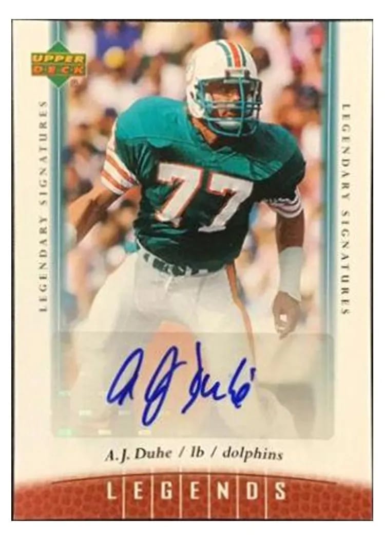 2006 Upper Deck Legends A.J. Duhe #56 card