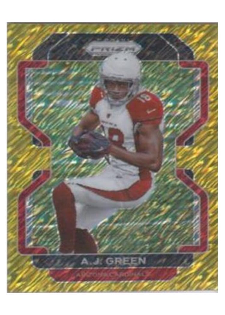 2021 Panini Prizm Base Set A.J. Green Green Shimmer #74 card