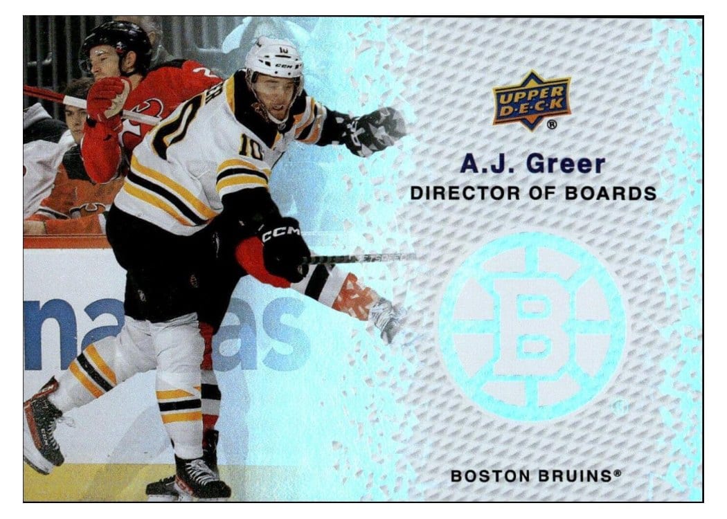 2023-24 Upper Deck Director of Boards A.J. Greer #DB-2 card