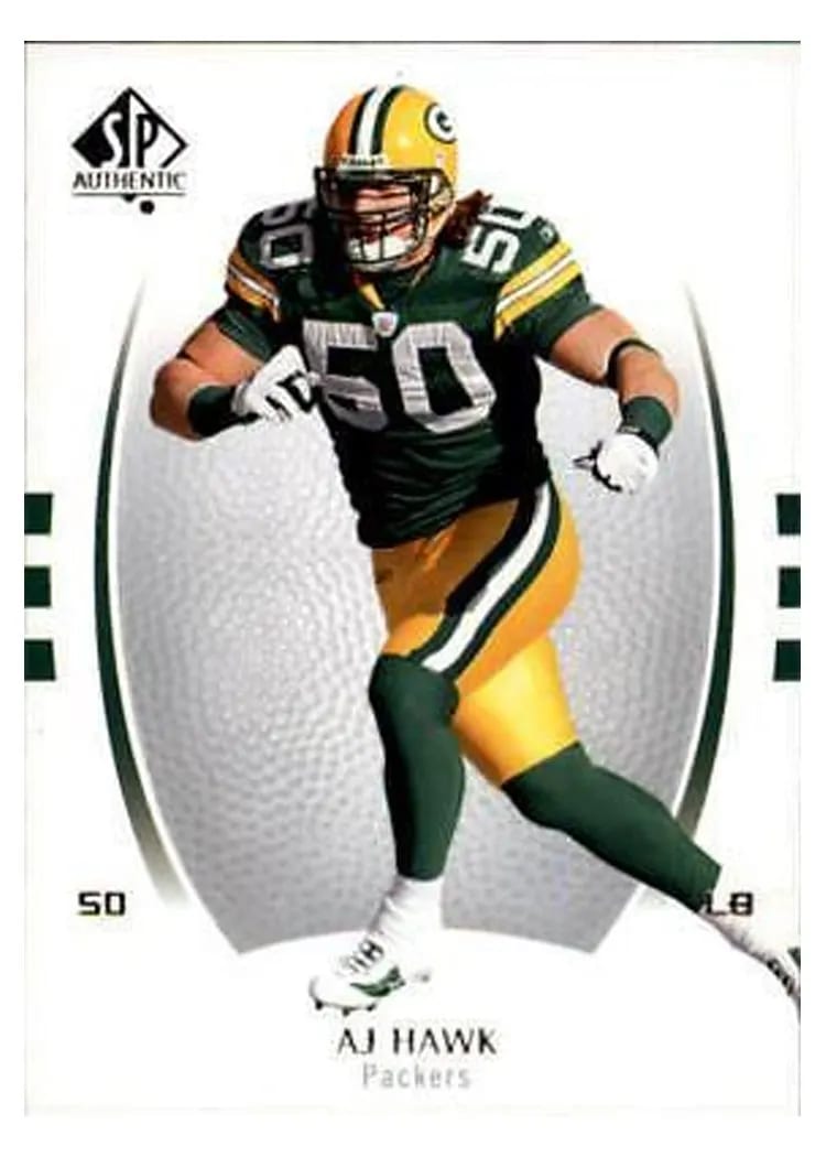 2007 SP Authentic A.J. Hawk #2 card