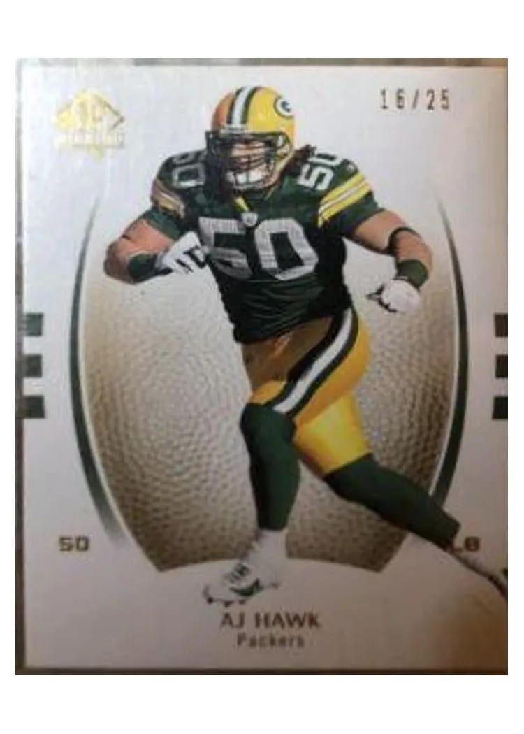 2007 SP Authentic A.J. Hawk #2 card