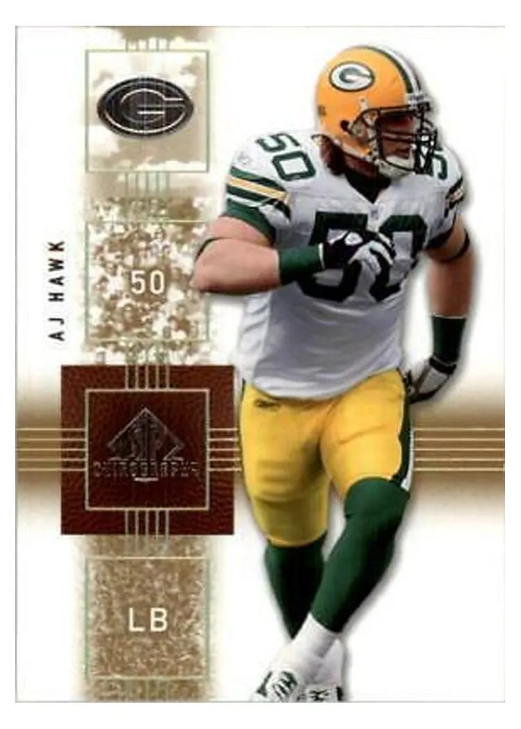 2007 SP Chirography A.J. Hawk #36 card