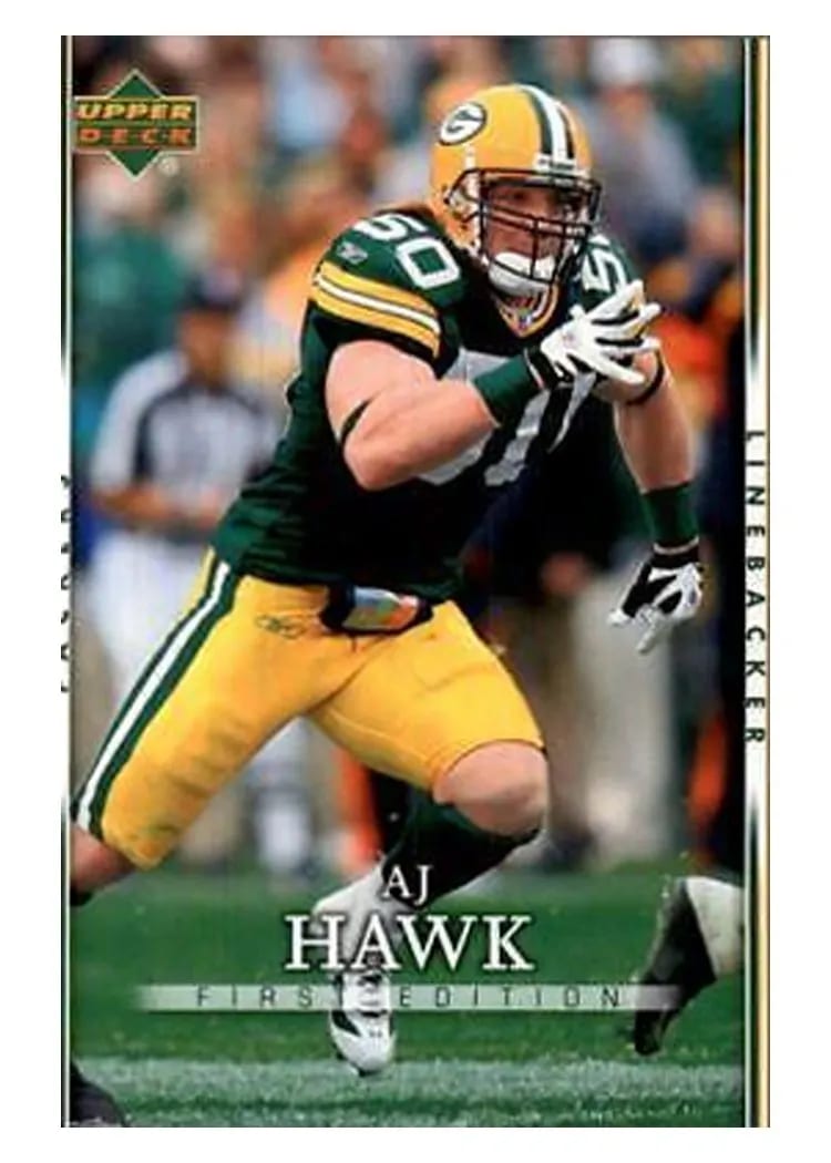 2007 Upper Deck First Edition A.J. Hawk #36 card