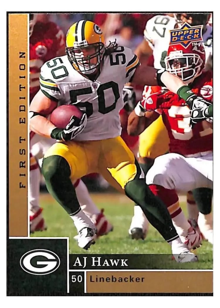 2009 Upper Deck First Edition A.J. Hawk #53 card