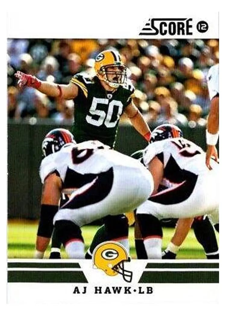 2012 Panini Score A.J. Hawk #2 card