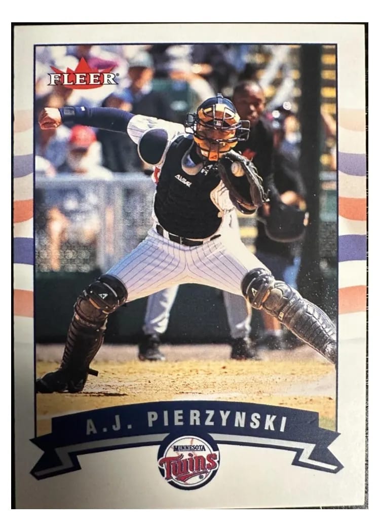 2002 Fleer A.J. Pierzynski #40 card