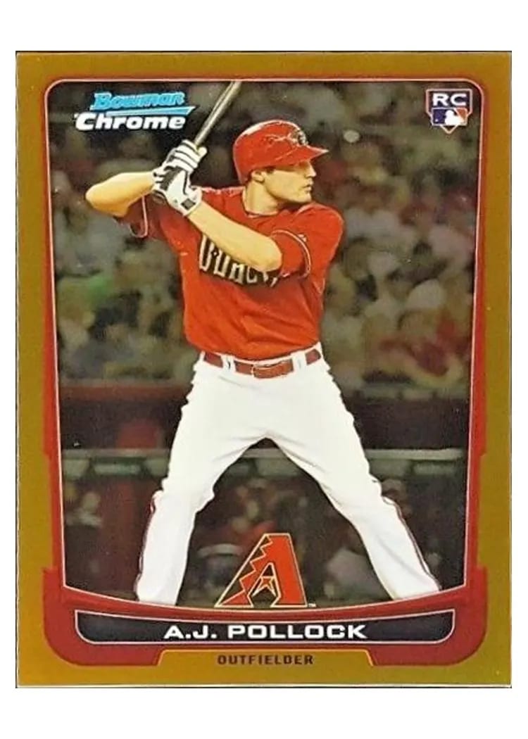 2012 Bowman Chrome Draft A. J. Pollock #9 card