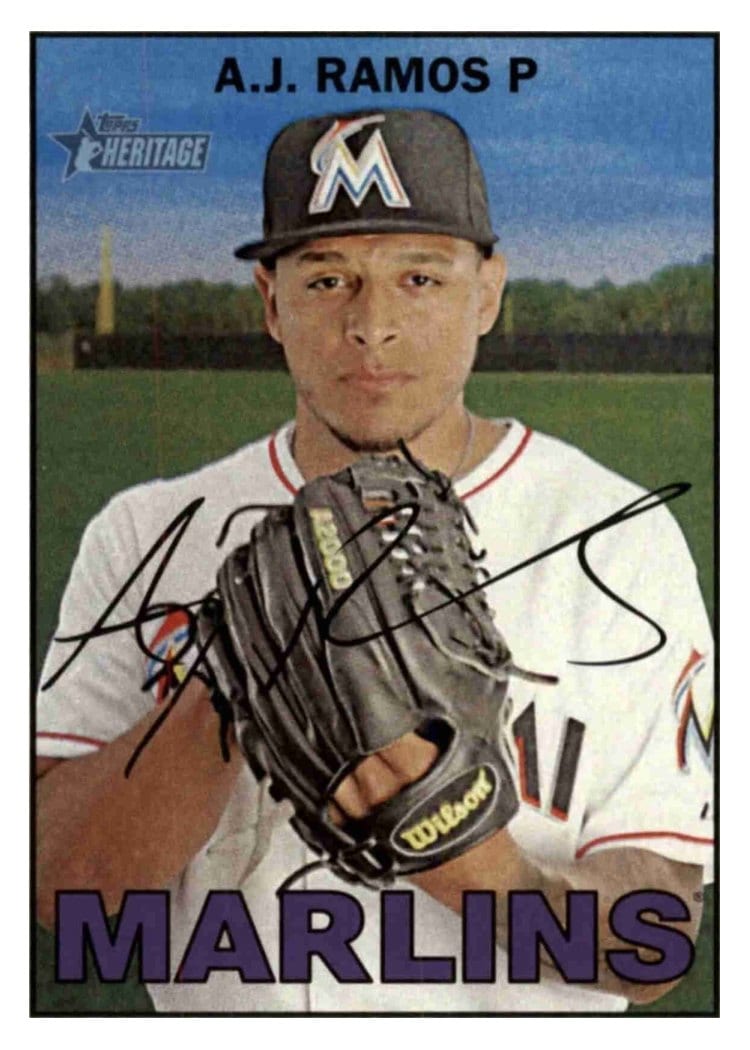 2016 Topps Heritage Base Set A.J. Ramos #248 card