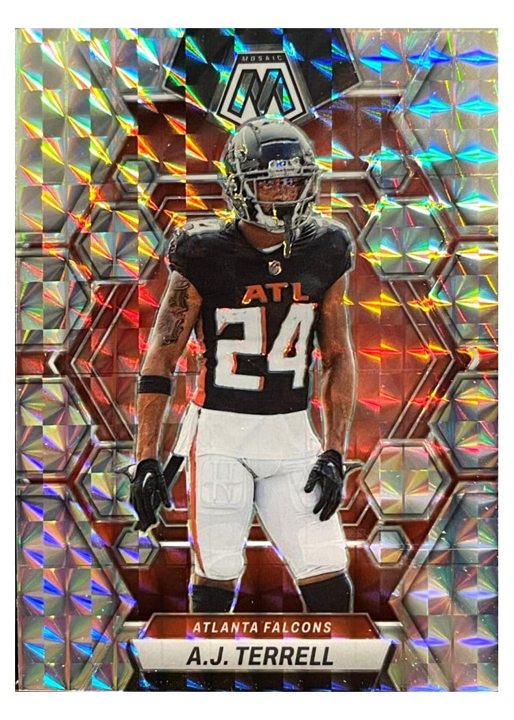 2023 Panini Mosaic Base Set A.J. Terrell Silver #10 card