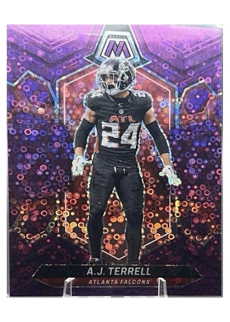 2024 Panini Mosaic Base Set A.J. Terrell No Huddle Purple #12 card