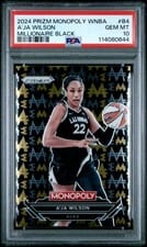 2024 Panini Prizm Monopoly WNBA Millionaire Black A’ja Wilson #B4 card