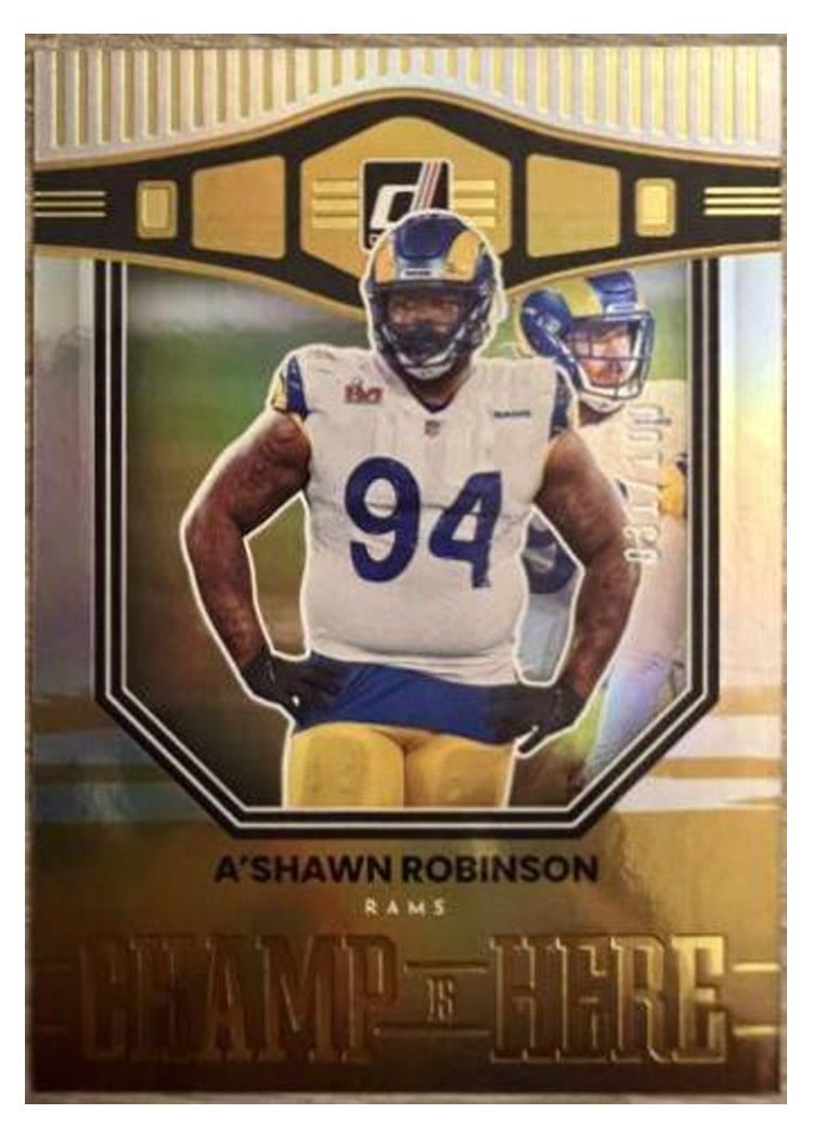 2022 Donruss Champ is Here A'Shawn Robinson #CIH-13 card