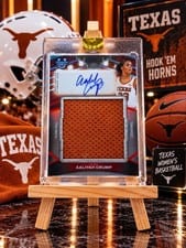2025-26 Bowman University Best Prospect Jumbo Relic Autographs Aaliyah Crump #PJR-AC card