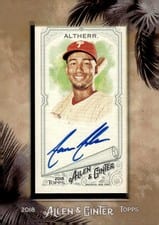 2018 Topps Allen & Ginter Framed Mini Autographs Aaron Altherr #MA-AA card