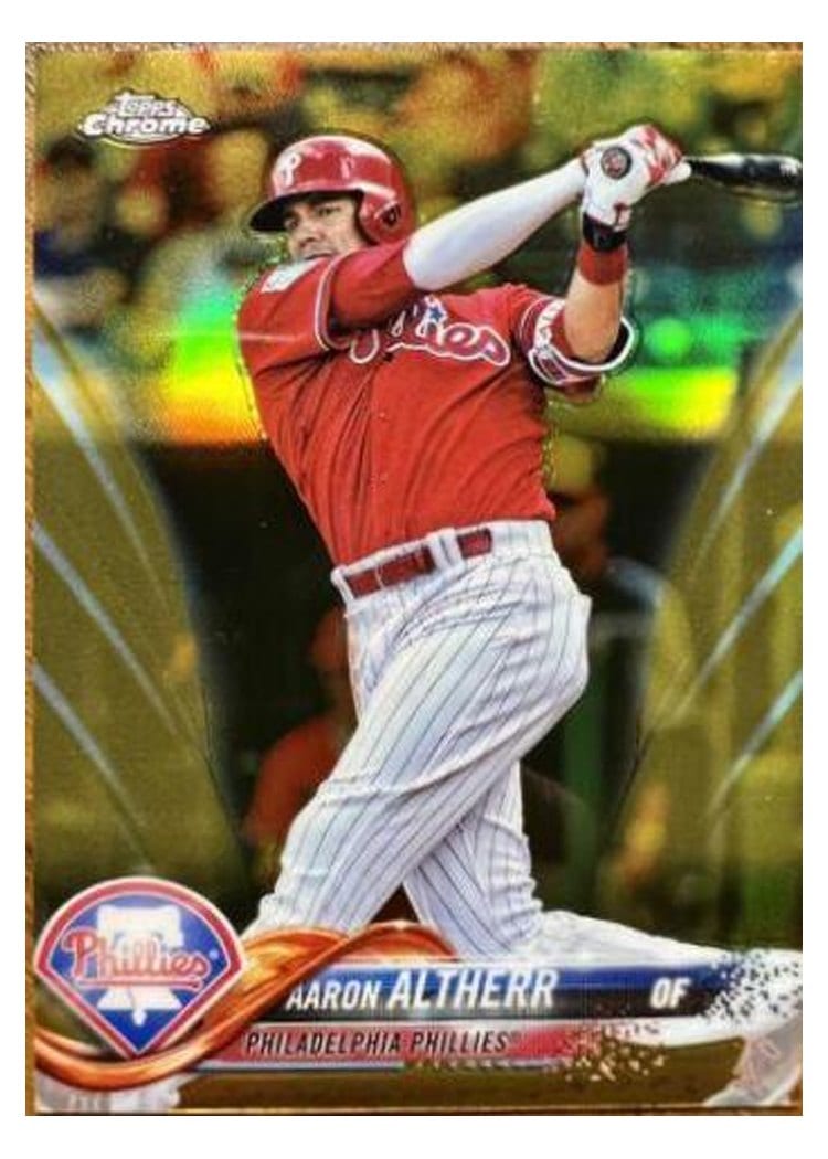 2018 Topps Chrome Base Set Aaron Altherr #170 card