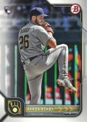 2022 Bowman Base Set Aaron Ashby #21 card